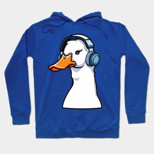 Duck Wearing Headphone Hoodie